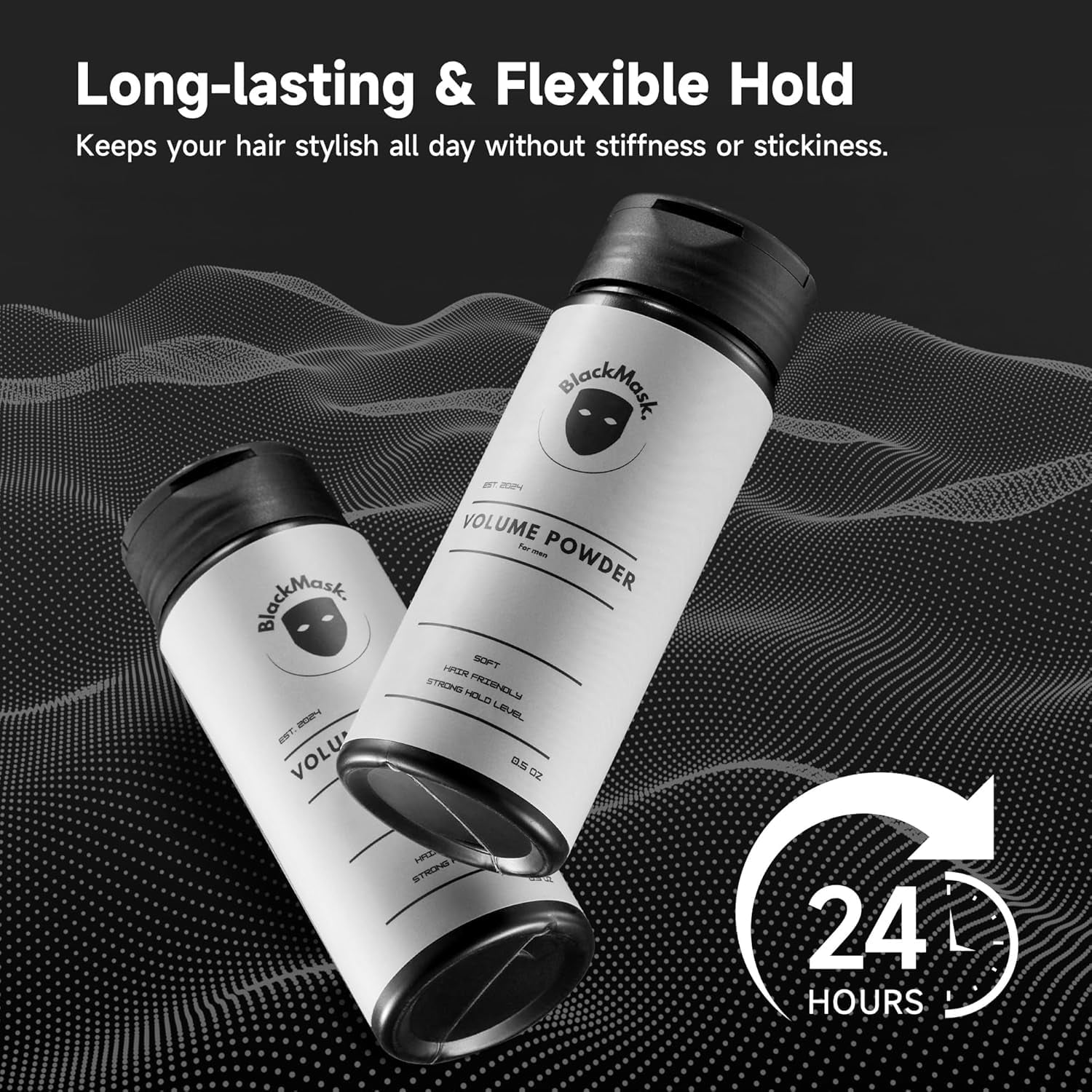 Texture Powder for Men, Easy to Apply - Instantly Adds Texture & Volume, Strong Hold, Hair Powder for Men (Pack of 2)
