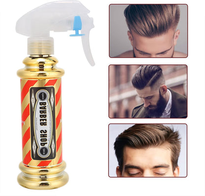 Barber Water Spray Bottle, Hairdressing Spray Bottle Salon Barber Shop Hair Styling Water Spray Kettle 150Ml(Gold)