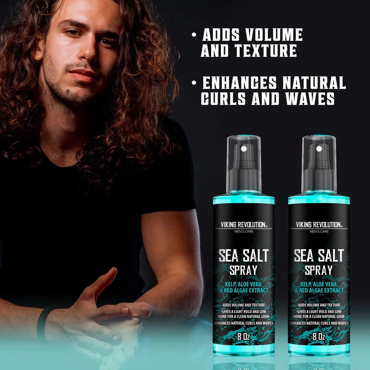 - Sea Salt Spray for Hair Men - Surf Men Hair Spray to Add Volume & Texture - 2 Packs, 8 Oz
