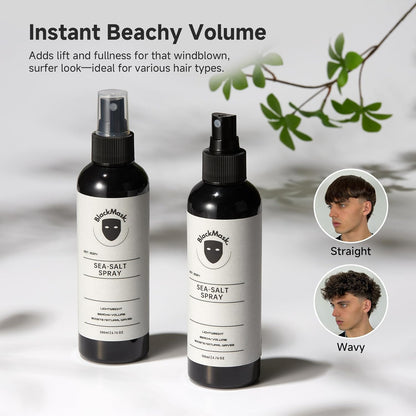 Sea Salt Spray for Men – Beach Wave Hair Texture Spray with Natural Matte Finish – Sea Salt Spray for Hair Styling Adds Definition, Volume & Texture