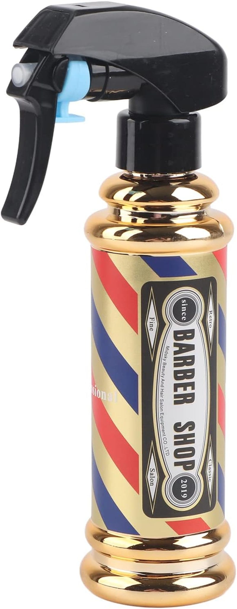 Barber Water Spray Bottle, Hairdressing Spray Bottle Salon Barber Shop Hair Styling Water Spray Kettle 150Ml(Gold)