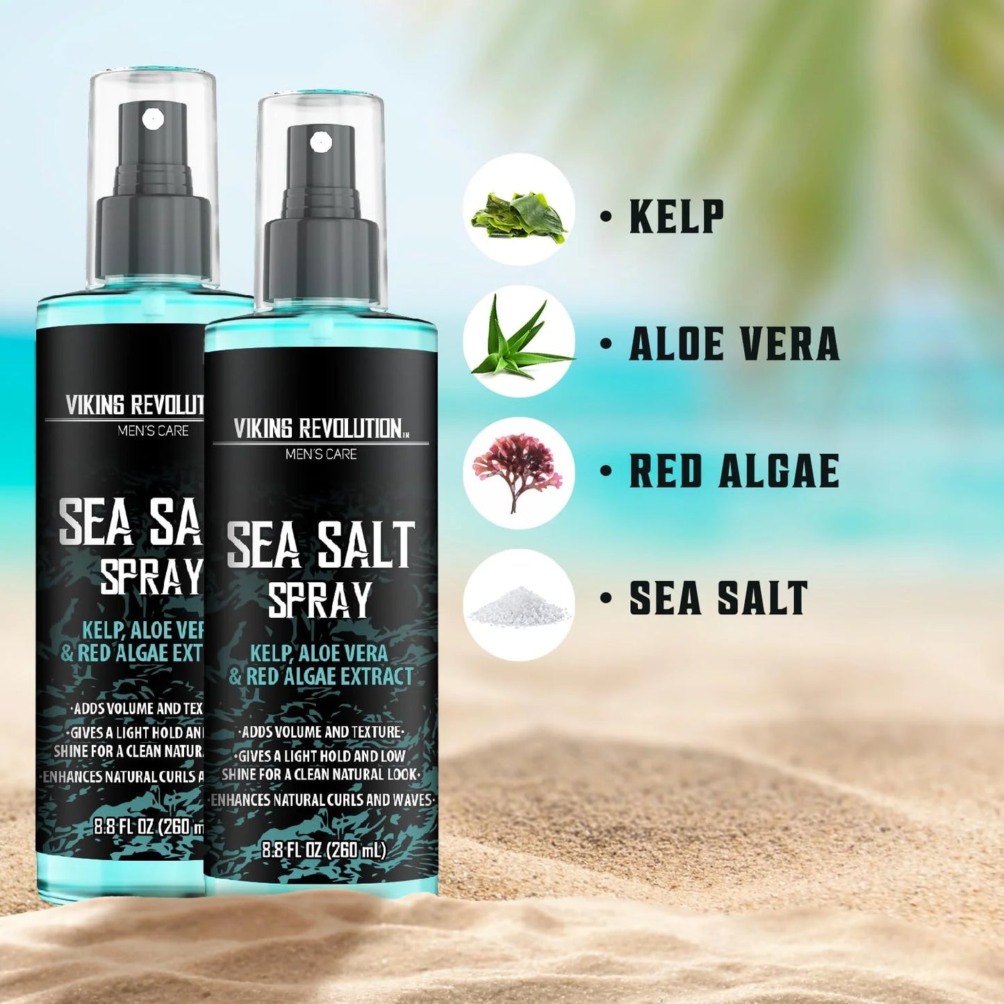- Sea Salt Spray for Hair Men - Surf Men Hair Spray to Add Volume & Texture - 2 Packs, 8 Oz