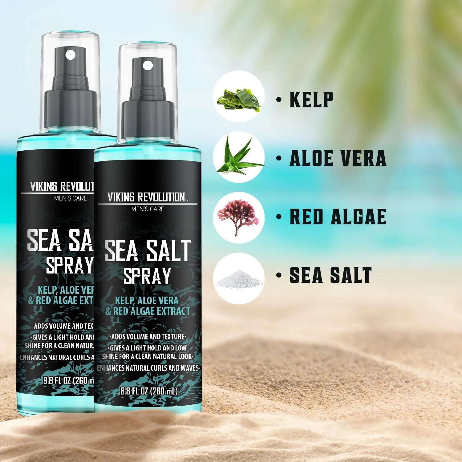 - Sea Salt Spray for Hair Men - Surf Men Hair Spray to Add Volume & Texture - 2 Packs, 8 Oz